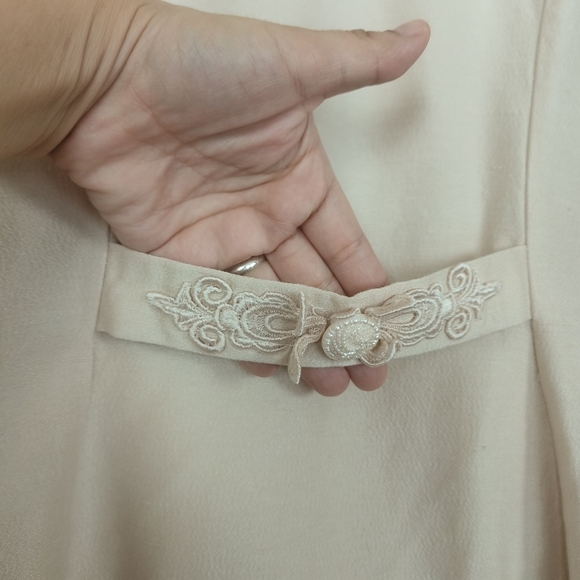 vintage Cachet by Bari Protas women's jacket with lace at the edge size 11/12 - Picture 10 of 14